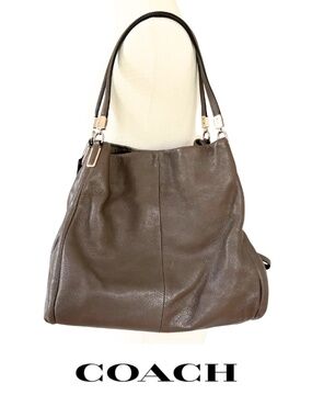 COACH | Madison Phoebe Shoulder Bag – Taupe Pebbled Leather